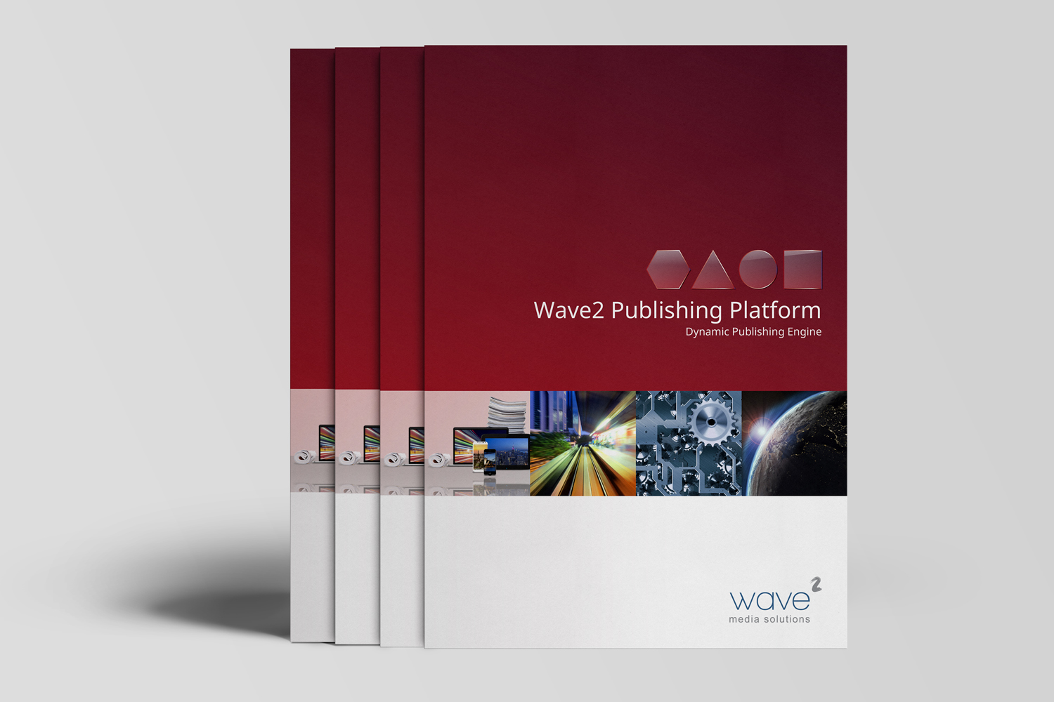 Wave2 Publishing Platform Brochure Design